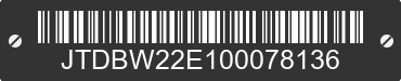 0 TOYOTA Corolla JTDBW22E100078136 VIN decoded