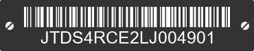 2020 TOYOTA Corolla JTDS4RCE2LJ004901 VIN decoded
