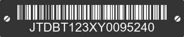2000 TOYOTA Echo JTDBT123XY0095240 VIN decoded