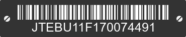 2007 TOYOTA FJ Cruiser JTEBU11F170074491 VIN decoded