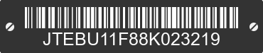 2008 TOYOTA FJ Cruiser JTEBU11F88K023219 VIN decoded