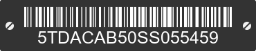 2025 TOYOTA Grand Highlander 5TDACAB50SS055459 VIN decoded