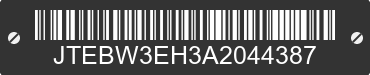 2010 TOYOTA Highlander JTEBW3EH3A2044387 VIN decoded