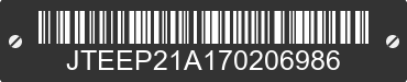 2007 TOYOTA Highlander JTEEP21A170206986 VIN decoded