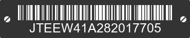 2008 TOYOTA Highlander JTEEW41A282017705 VIN decoded