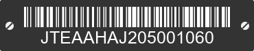 0 TOYOTA Land Cruiser JTEAAHAJ205001060 VIN decoded