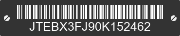 0 TOYOTA Land Cruiser JTEBX3FJ90K152462 VIN decoded