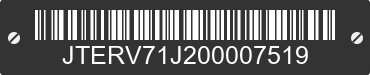 0 TOYOTA Land Cruiser JTERV71J200007519 VIN decoded
