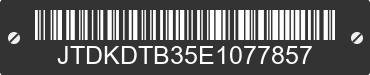 2014 TOYOTA Prius C JTDKDTB35E1077857 VIN decoded
