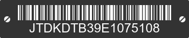 2014 TOYOTA Prius C JTDKDTB39E1075108 VIN decoded