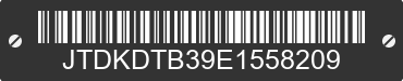 2014 TOYOTA Prius C JTDKDTB39E1558209 VIN decoded
