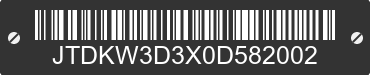0 TOYOTA Prius C JTDKW3D3X0D582002 VIN decoded