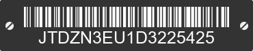 2013 TOYOTA Prius V JTDZN3EU1D3225425 VIN decoded