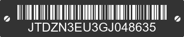 2016 TOYOTA Prius V JTDZN3EU3GJ048635 VIN decoded