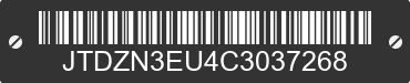 2012 TOYOTA Prius V JTDZN3EU4C3037268 VIN decoded