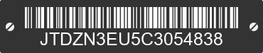 2012 TOYOTA Prius V JTDZN3EU5C3054838 VIN decoded