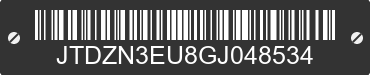 2016 TOYOTA Prius V JTDZN3EU8GJ048534 VIN decoded