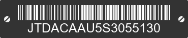 2025 TOYOTA Prius JTDACAAU5S3055130 VIN decoded