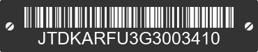 2016 TOYOTA PRIUS JTDKARFU3G3003410 VIN decoded