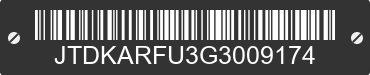 2016 TOYOTA PRIUS JTDKARFU3G3009174 VIN decoded