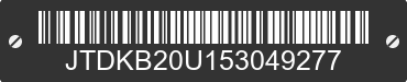 2005 TOYOTA PRIUS JTDKB20U153049277 VIN decoded