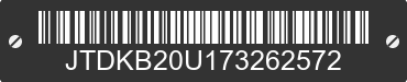 2007 TOYOTA PRIUS JTDKB20U173262572 VIN decoded