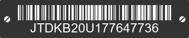2007 TOYOTA Prius JTDKB20U177647736 VIN decoded