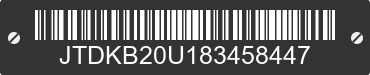 2008 TOYOTA Prius JTDKB20U183458447 VIN decoded