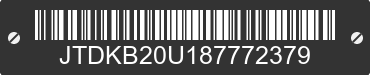 2008 TOYOTA Prius JTDKB20U187772379 VIN decoded