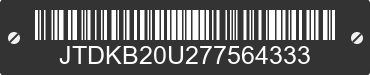 2007 TOYOTA PRIUS JTDKB20U277564333 VIN decoded
