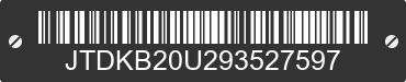 2009 TOYOTA PRIUS JTDKB20U293527597 VIN decoded