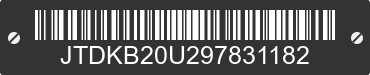 2009 TOYOTA Prius JTDKB20U297831182 VIN decoded