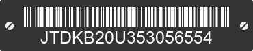 2005 TOYOTA PRIUS JTDKB20U353056554 VIN decoded