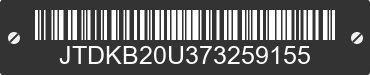 2007 TOYOTA PRIUS JTDKB20U373259155 VIN decoded
