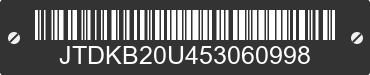 2005 TOYOTA Prius JTDKB20U453060998 VIN decoded