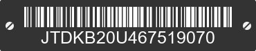 2006 TOYOTA Prius JTDKB20U467519070 VIN decoded