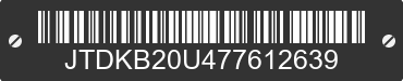 2007 TOYOTA PRIUS JTDKB20U477612639 VIN decoded