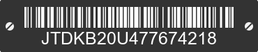 2007 TOYOTA PRIUS JTDKB20U477674218 VIN decoded