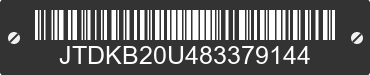2008 TOYOTA PRIUS JTDKB20U483379144 VIN decoded
