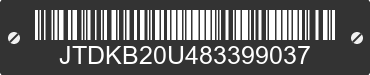 2008 TOYOTA PRIUS JTDKB20U483399037 VIN decoded