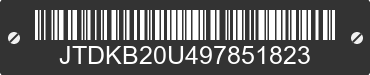2009 TOYOTA PRIUS JTDKB20U497851823 VIN decoded