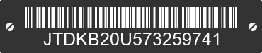 2007 TOYOTA PRIUS JTDKB20U573259741 VIN decoded