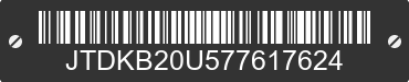 2007 TOYOTA PRIUS JTDKB20U577617624 VIN decoded