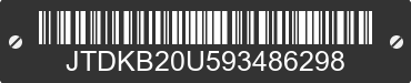 2009 TOYOTA PRIUS JTDKB20U593486298 VIN decoded