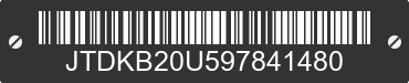 2009 TOYOTA Prius JTDKB20U597841480 VIN decoded
