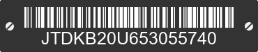 2005 TOYOTA Prius JTDKB20U653055740 VIN decoded