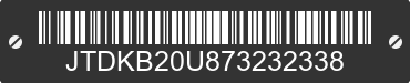 2007 TOYOTA PRIUS JTDKB20U873232338 VIN decoded
