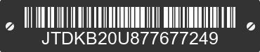 2007 TOYOTA Prius JTDKB20U877677249 VIN decoded