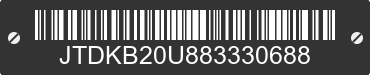 2008 TOYOTA PRIUS JTDKB20U883330688 VIN decoded