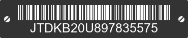 2009 TOYOTA Prius JTDKB20U897835575 VIN decoded